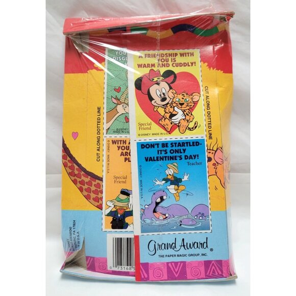 Vintage Mickeys Stuff For Kids Safari Club Valentines Day 34 Cards w/Envelopes - Picture 6 of 6